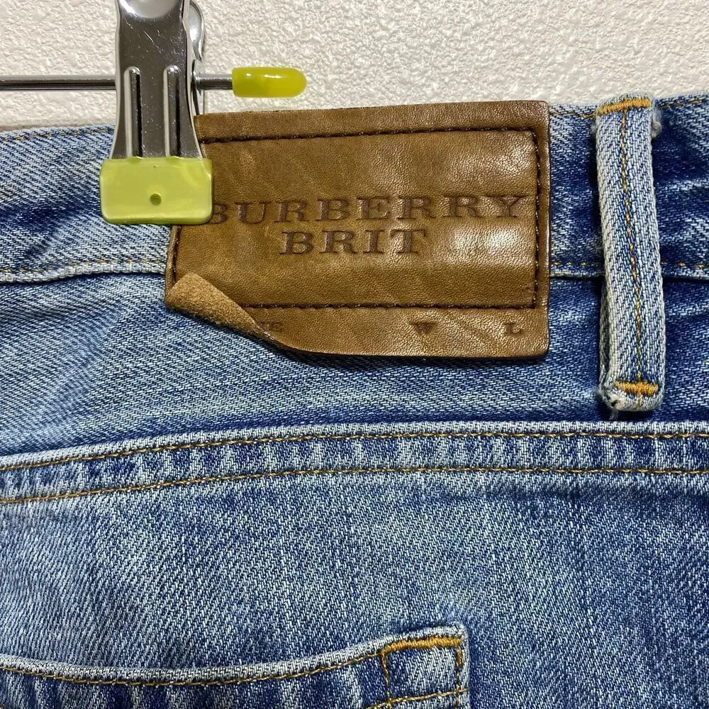 BURBERRY BRIT Men's Steadman SLIM Denim Jeans Button Fly 40